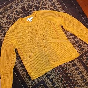 Coldwater Creek Golden Knit Sweater